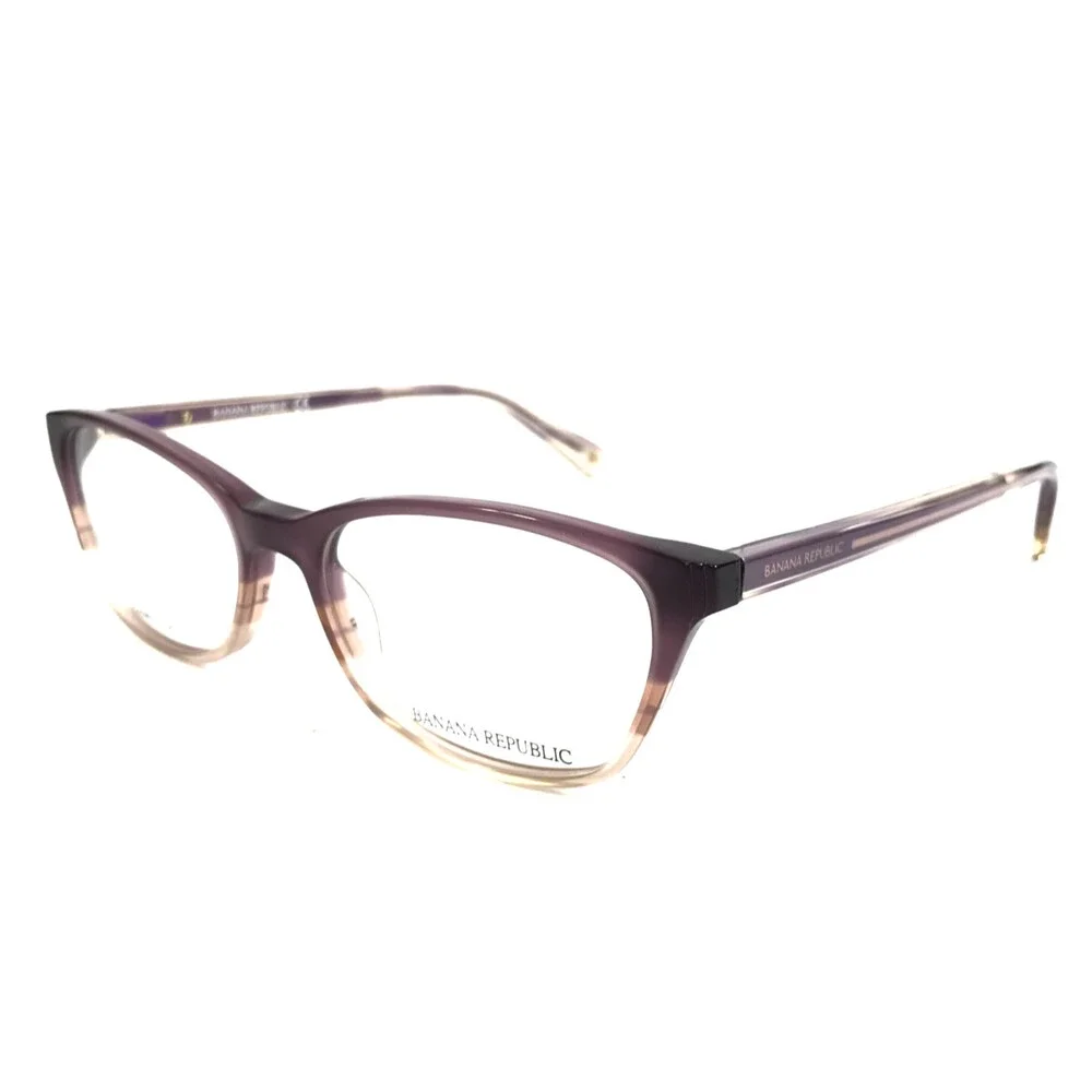 Banana Republic Eyeglasses Frames BR204 2OW Purple Cat Eye Full Rim 52-16-135